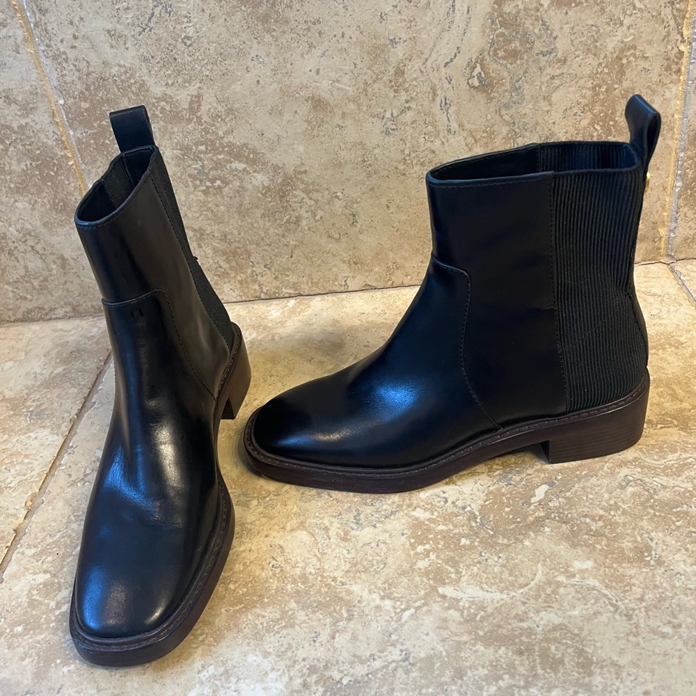 Tory Burch Women’s Square Toe Chelsea Boots